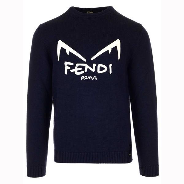 お洒落なデザイン＃FENDI/フェンディ＃プリントウールセーター100936